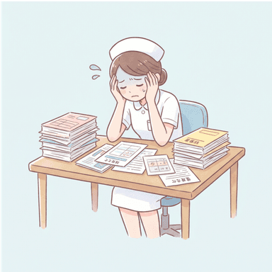 困っている人